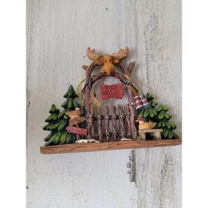Welcome Friends moose duck Woods hunting ornament Xmas decor